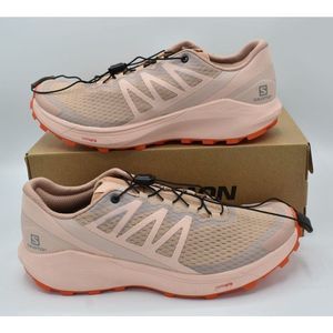 Salomon Womens Size 8 Sense Ride 4 Sirocco Peachy Keen Running Trail Sneakers